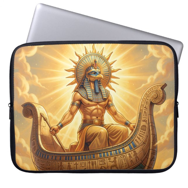 Ra – Egyptian Sun God´3´ Laptop Sleeve (Voorkant)