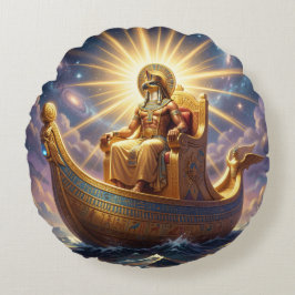 Ra – Egyptian Sun God´5 Rond Kussen