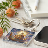 Ra – Egyptian Sun God´5 Sleutelhanger (Voorkant Rechts)