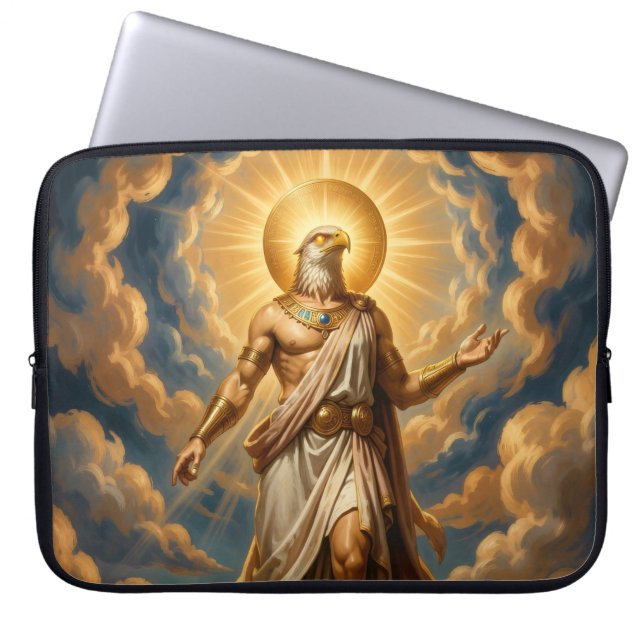 Ra – Egyptian Sun God Laptop Sleeve (Voorkant)