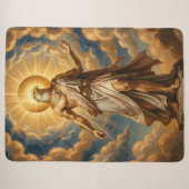Ra – Egyptian Sun God Sherpa Deken (Voorkant (horizontaal))