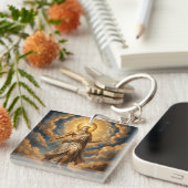 Ra – Egyptian Sun God Sleutelhanger (Voorkant Rechts)