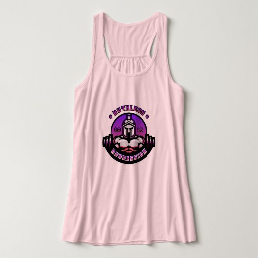 RA Fitness Vrouwen S.H.D. Flowy Tank (Design voorkant)