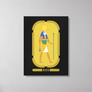 Ra God van de zon Canvas Afdruk