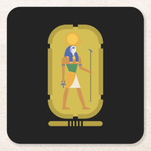 Ra God van de zon Kartonnen Onderzetters