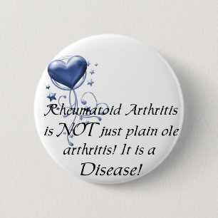 RA is niet alleen een gewone artritis Het is een z Ronde Button 5,7 Cm