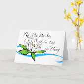 Ra Ma Da Sa Chant Lotus on Water Wave Kaart (Gele Bloem)