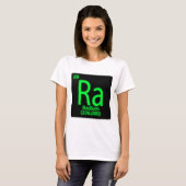 Ra Radium gloeit in het donker. Radium werd gebrui T-shirt (Voorkant volledig)