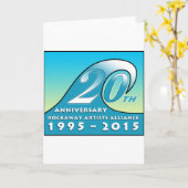 RAA 20e Jubileum Swag Kaart (Gele Bloem)