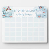 Raad Aankomst Game Vervaldatum Whale Boy Baby show Fotoplaat (Voorkant)