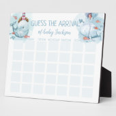 Raad Aankomst Game Vervaldatum Whale Boy Baby show Fotoplaat (Zijkant)