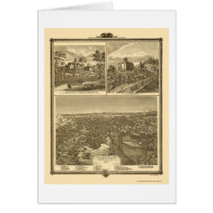Raad Bluffs, IA Panoramic Map - 1875