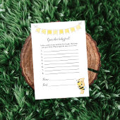 Raad dat Baby Food Game Meisje Teddy Bear Kaart