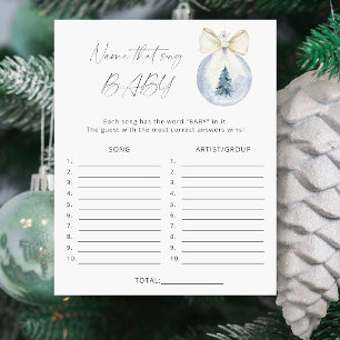 Raad dat liedje baby - Winter Baby shower spel