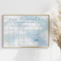 Raad de Aankomstdatum Kalender Cloud 9 Blauw
