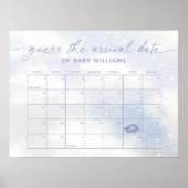 Raad de aankomstdatum kalender wolk 9 poster (Voorkant)