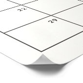 Raad de Aankomstdatum Kalender Zonneschijn Thema Poster (Hoek)