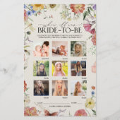 Raad de Age Pressed Floral Vrijgezellenfeest Game (Voorkant)