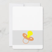 Raad de Baby Food, Baby shower, Cat Game Kaart (Achterkant)