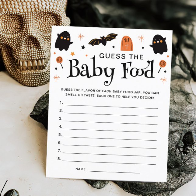 Raad de Baby Food Halloween Baby shower Game (Creator heeft geüpload)
