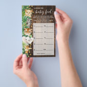 Raad de Baby Food Safari Baby shower Game Kaart (Hand)