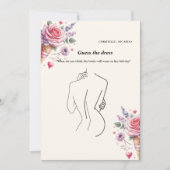 Raad de bruid jurk vrijgezellenfeest spel Kaart (Voorkant)