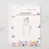 Raad de bruid jurk vrijgezellenfeest spel Kaart (Voorkant)