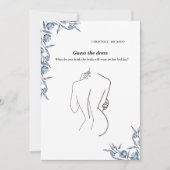 Raad de bruid jurk vrijgezellenfeest spel Kaart (Voorkant)