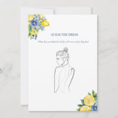 Raad de bruid jurk vrijgezellenfeest spel Kaart (Voorkant)