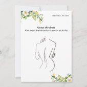 Raad de bruid jurk vrijgezellenfeest spel Kaart (Voorkant)