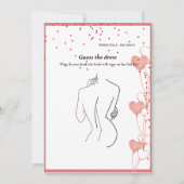 Raad de bruid jurk vrijgezellenfeest spel Kaart (Voorkant)