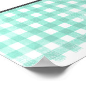 Raad de datum kalender baby voetafdrukken poster (Hoek)