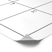 Raad de datum van de babyverjaardag Little Ray Sun Poster (Hoek)