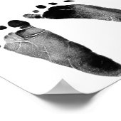 Raad de datum van de bevalling kalender met voetaf poster (Hoek)