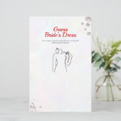 Raad de Dress Vrijgezellenfeest parel spel (Staand voorkant)