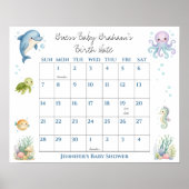 Raad de geboortedatum van de baby voor de Under th Poster (Voorkant)