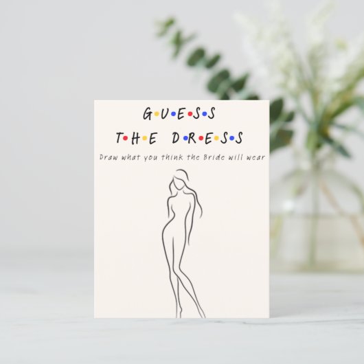 Raad de jurk (Staand voorkant)