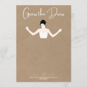 Raad de jurk, schets de jurkkaart kaart (Voorkant)