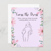 Raad de jurk spel kaart (Voorkant / Achterkant)