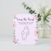 Raad de jurk spel kaart (Staand voorkant)