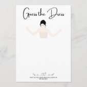 Raad de jurk spelletjes kaart (Voorkant)