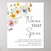 Raad de kruiden | Boho Vrijgezellenfeest Game Sign Poster (Voorkant)