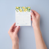 Raad de leeftijd van bruid en bruidegom huwelijksf flyer (Hand)
