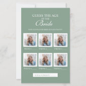 Raad de leeftijd van de bruid Sage Groenboek Blad (Voorkant)