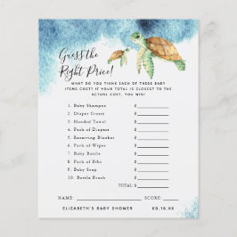 Raad de prijs | Baby Shower Spel