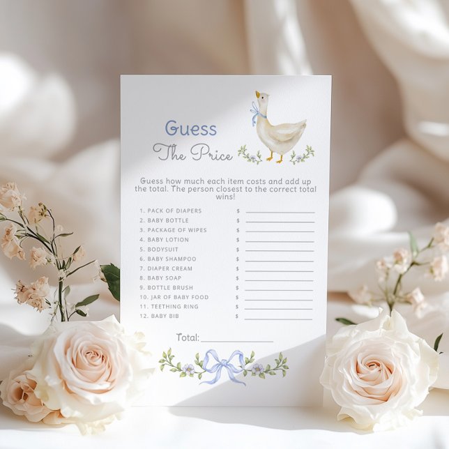 Raad de prijs Blue Goose baby shower spel (Creator heeft geüpload)