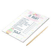 Raad de prijs Ice Cream Essentials Game Pack Notitieblok