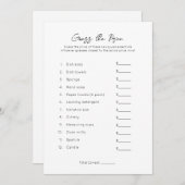 Raad de prijs - Plain Vrijgezellenfeest Game Feestdagenkaart (Voorkant / Achterkant)