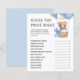 Raad de prijs | Schattige Teddy Bear Baby shower S