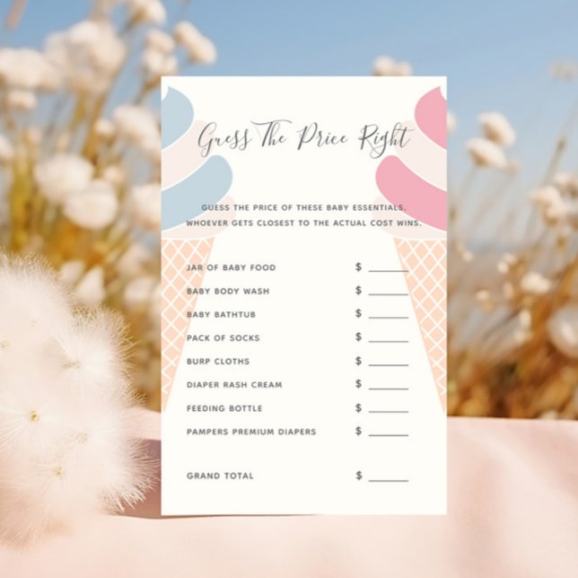 Raad de prijs spel Ice Cream Geslacht onthullen (Creator heeft geüpload)